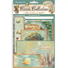   Stamperia A New Beginning Kivágatok  Cards Collection (1 csomag)