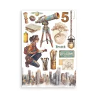 Stamperia A New Beginning Washi matrica Washi Pad (8 ív)