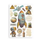 Stamperia A New Beginning Washi matrica Washi Pad (8 ív)