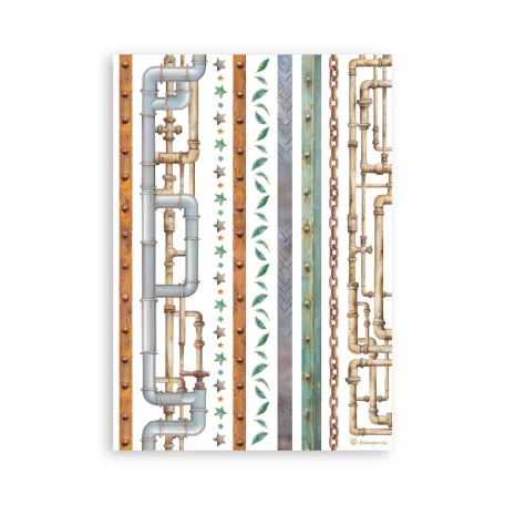 Stamperia A New Beginning Washi matrica Washi Pad (8 ív)