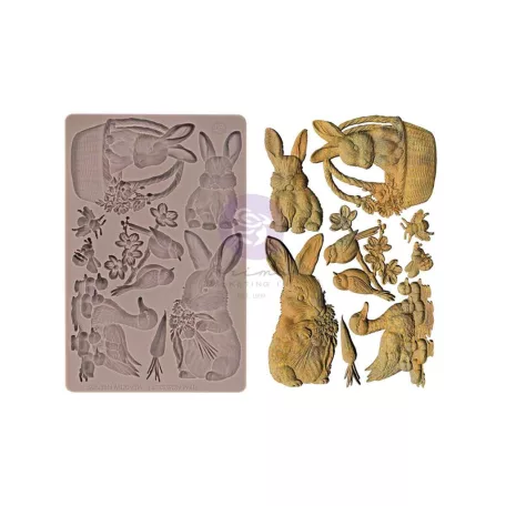 Redesign with Prima Among the Wildflowers Öntőforma 5″X8″ Decor Moulds Garden Friends (1 db)