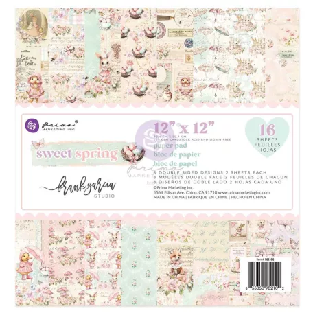Prima Marketing Sweet Spring Scrapbook papírkészlet 12" (30 cm) Paper Pad (16 lap)
