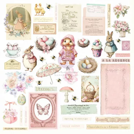 Prima Marketing Sweet Spring Kivágatok Ephemera Sunshine & Bunnies (1 csomag)