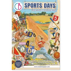   Ciao Bella Sports Days Kivágóív készlet A4 Junk Journal Ephemera Book (32 ív)