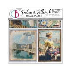   Ciao Bella Eastern Journey 3 delux és 3 vellum papír 6" (15 cm) Deluxe & Vellum Dual Pack (6 ív)