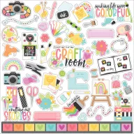 Echo Park Matrica Craft Room Element Sticker