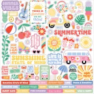 Echo Park Matrica Our Groovy Summer Element Sticker