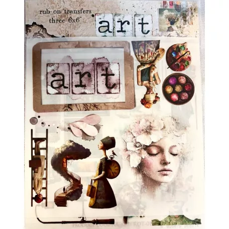 Alchemy of Art Kaparós matrica készlet  Art Set of rub-on transfers (3 ív)