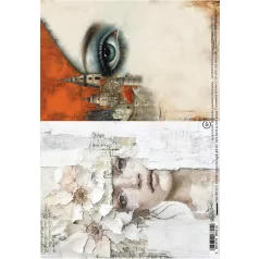   Alchemy of Art Rízspapír A4 - Collage 1 -  - Rice Paper (1 ív)