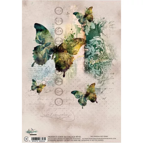 Alchemy of Art Rízspapír A4 - Collage 2 -  - Rice Paper (1 ív)