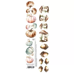   Alchemy of Art Kivágóív 30cm x 5cm Lovely Autumn 02 Extras to Cut (1 ív)