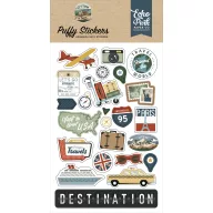 Echo Park Matrica It's Time To Travel Puffy Stickers