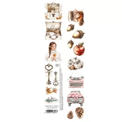   Alchemy of Art Kivágóív 30cm x 5cm Lovely Autumn 01 Extras to Cut (1 ív)