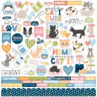 Echo Park Matrica Cat Lover Element Sticker