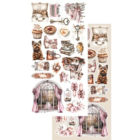 Alchemy of Art Kivágóív 6"x12" (15cm x 30 cm) Lovely Autumn Extras to Cut Set (12 ív)