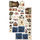 Alchemy of Art Kivágóív 6"x12" (15cm x 30 cm) Lovely Autumn Extras to Cut Set (12 ív)