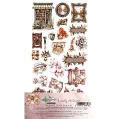   Alchemy of Art Kivágóív 6"x12" (15cm x 30 cm) Lovely Autumn Extras to Cut Set (6 ív)