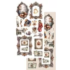 Alchemy of Art Kivágóív 6"x12" (15cm x 30 cm) Lovely Autumn Extras to Cut Set (6 ív)