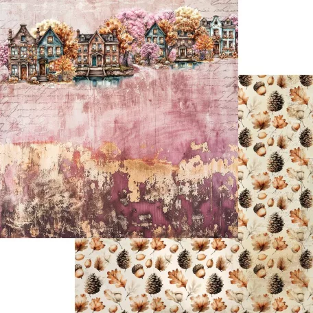 Alchemy of Art Scrapbook papírkészlet 8" (20 cm) Lovely Autumn Paper Collection Set (12 lap)