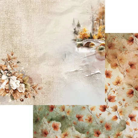 Alchemy of Art Scrapbook papírkészlet 8" (20 cm) Lovely Autumn Paper Collection Set (12 lap)