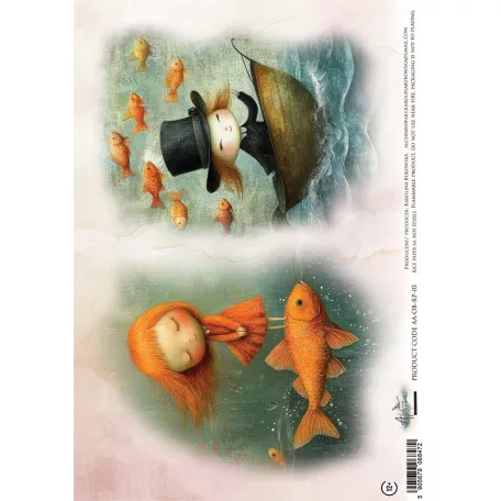 Alchemy of Art Rízspapír A4 - Ocean Blue 03 -  - Rice Paper (1 ív)