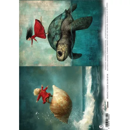 Alchemy of Art Rízspapír A4 - Ocean Blue 04 -  - Rice Paper (1 ív)