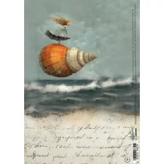   Alchemy of Art Rízspapír A4 - Ocean Blue 05 -  - Rice Paper (1 ív)