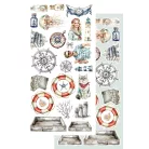 Alchemy of Art Kivágóív 6"x12" (15cm x 30 cm) Ocean Blue Extras to Cut Set (12 ív)