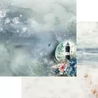 Alchemy of Art Scrapbook papírkészlet 12" (30 cm) Ocean Blue Paper Collection Set (6 lap)