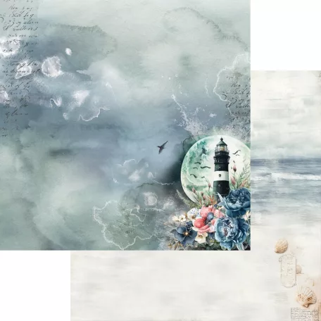 Alchemy of Art Scrapbook papírkészlet 12" (30 cm) Ocean Blue Paper Collection Set (6 lap)