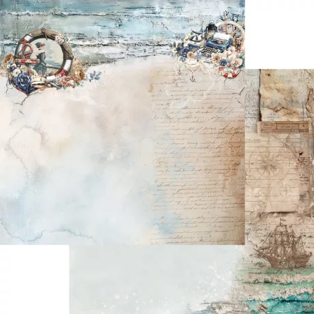 Alchemy of Art Scrapbook papírkészlet 12" (30 cm) Ocean Blue Paper Collection Set (6 lap)