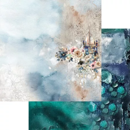 Alchemy of Art Scrapbook papírkészlet 8" (20 cm) Ocean Blue Paper Collection Set (24 lap)