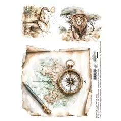   Alchemy of Art Rízspapír A4 - Wild Adventures 02 -  - Rice Paper (1 ív)