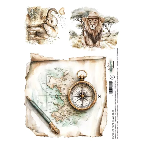 Alchemy of Art Rízspapír A4 - Wild Adventures 02 -  - Rice Paper (1 ív)