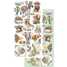 Alchemy of Art Kivágóív 6"x12" (15cm x 30 cm) Wild Adventures Extras to Cut Set (6 ív)