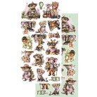 Alchemy of Art Kivágóív 6"x12" (15cm x 30 cm) Wild Adventures Extras to Cut Set (6 ív)