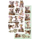 Alchemy of Art Kivágóív 6"x12" (15cm x 30 cm) Wild Adventures Extras to Cut Set (6 ív)