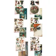   Alchemy of Art Scrapbook papírkészlet A4 Word of Fantasy Art Journal and Collage book (32 lap)