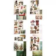   Alchemy of Art Scrapbook papírkészlet A4 Word of Fantasy Art Journal and Collage book (32 lap)