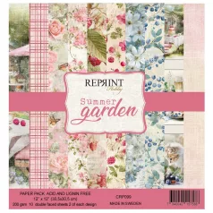   Scrapbook papírkészlet 12" (30 cm) - Summer Garden - Reprint Paper Pack (10 ív)