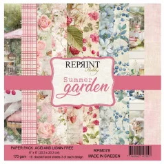   Scrapbook papírkészlet 8" (20 cm) - Summer Garden - Reprint Paper Pack (15 ív)