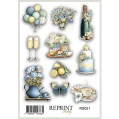 Matrica 10x16cm - Summer Meadow - Reprint Stickers (1 ív)