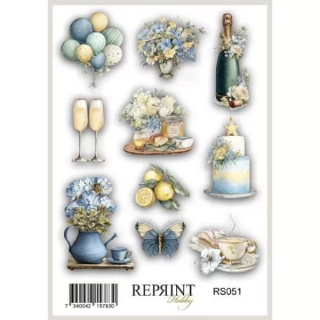 Matrica 10x16cm - Summer Meadow - Reprint Stickers (1 ív)