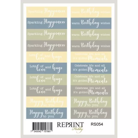 Matrica 10x16cm - Summer Meadow - Reprint Stickers (1 ív)