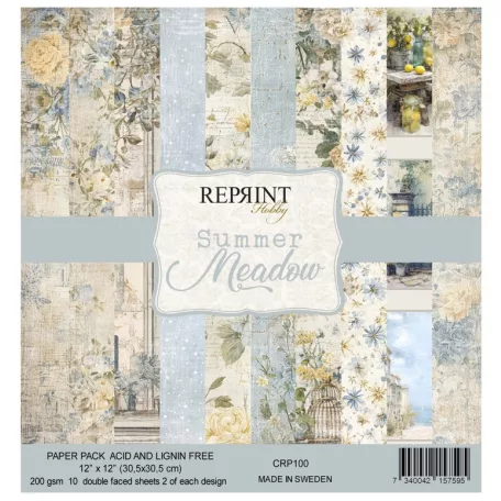Scrapbook papírkészlet 12" (30 cm) - Summer Meadow - Reprint Paper Pack (10 ív)