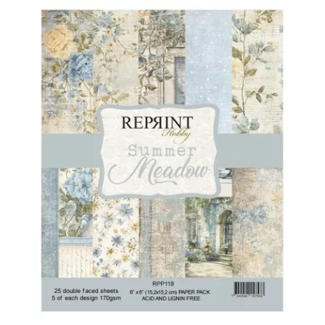 Scrapbook papírkészlet 6" (15 cm) - Summer Meadow - Reprint Paper Pack (25 ív)