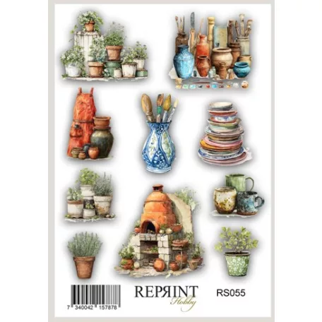 Matrica 10x16cm - The Pottery - Reprint Stickers (1 ív)