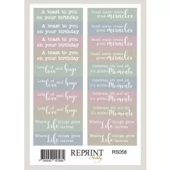 Matrica 10x16cm - The Pottery - Reprint Stickers (1 ív)