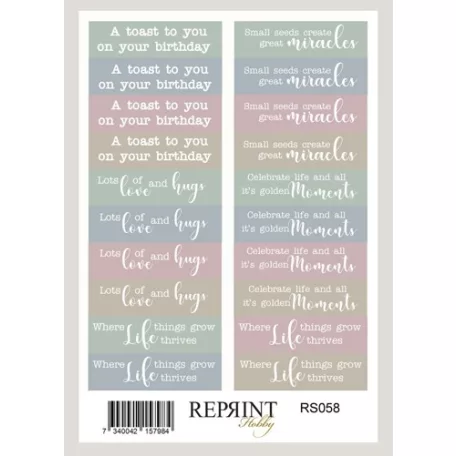 Matrica 10x16cm - The Pottery - Reprint Stickers (1 ív)