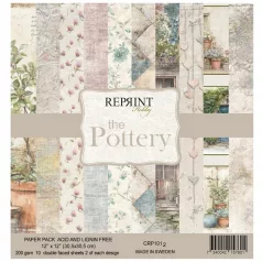   Scrapbook papírkészlet 12" (30 cm) - The Pottery - Reprint Paper Pack (10 ív)